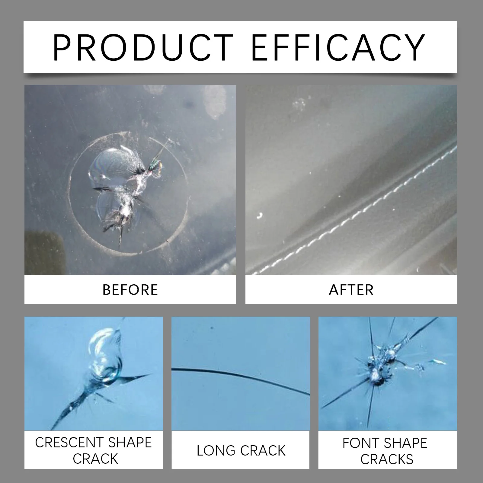 US EU Local Warehouse Car Windshield Crack Repair Kit, Nano Resin Liquid for Quick Fix Chips & Cracks, Restore Clear View, DIY Auto Glass Repair Set for Front Windshield Minor Damage Restoration