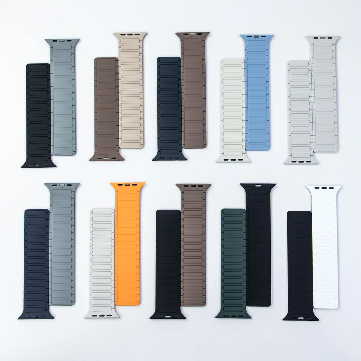 Magnetic Silicone Band for Apple Watch Ultra 3 2 49mm 46mm 42mm 45mm 44mm 40 41mm Strap IWatch Series 11 10 9 8 7 6 SE Bracelet