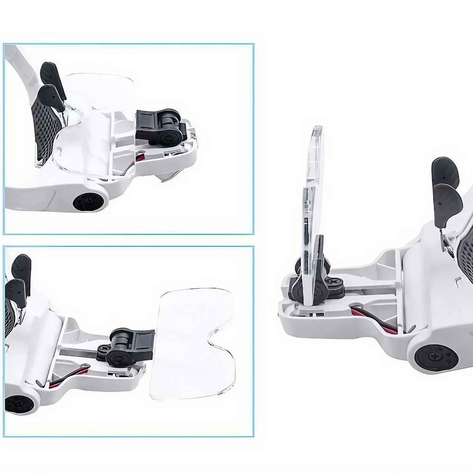 LED Head Magnifier with 5 Lenses 10X to 35X Adjustable Focus Hands Free Loupe for Precise Work Ideal for Crafts and Close Detail Magnification Glasses for Hobbyists and Professionals Lightweight Comfortable Wear