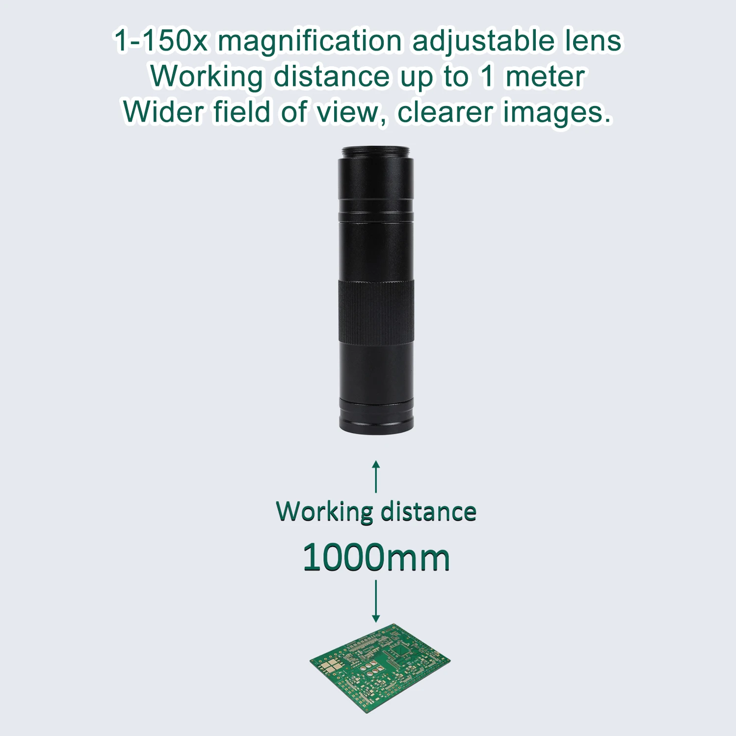 YIZHAN 48MP 4K Digital Electronic Microscope For Soldering HD 1080P HDMI Camera USB Software 1-150x Lens Upgrade Articulated Arm
