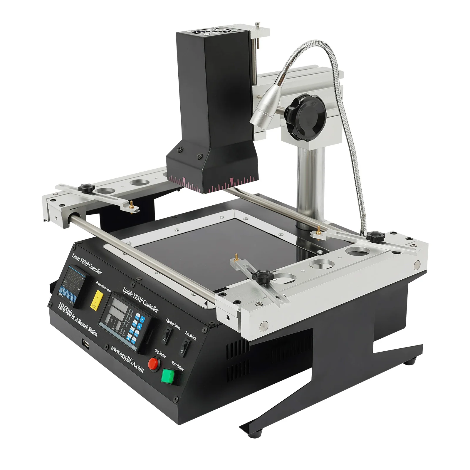 IR6500 BGA Rework Station Infrared Solder Welder System Closed-loop Temperature Control,1250W Electric Welding Table w/USB Cable