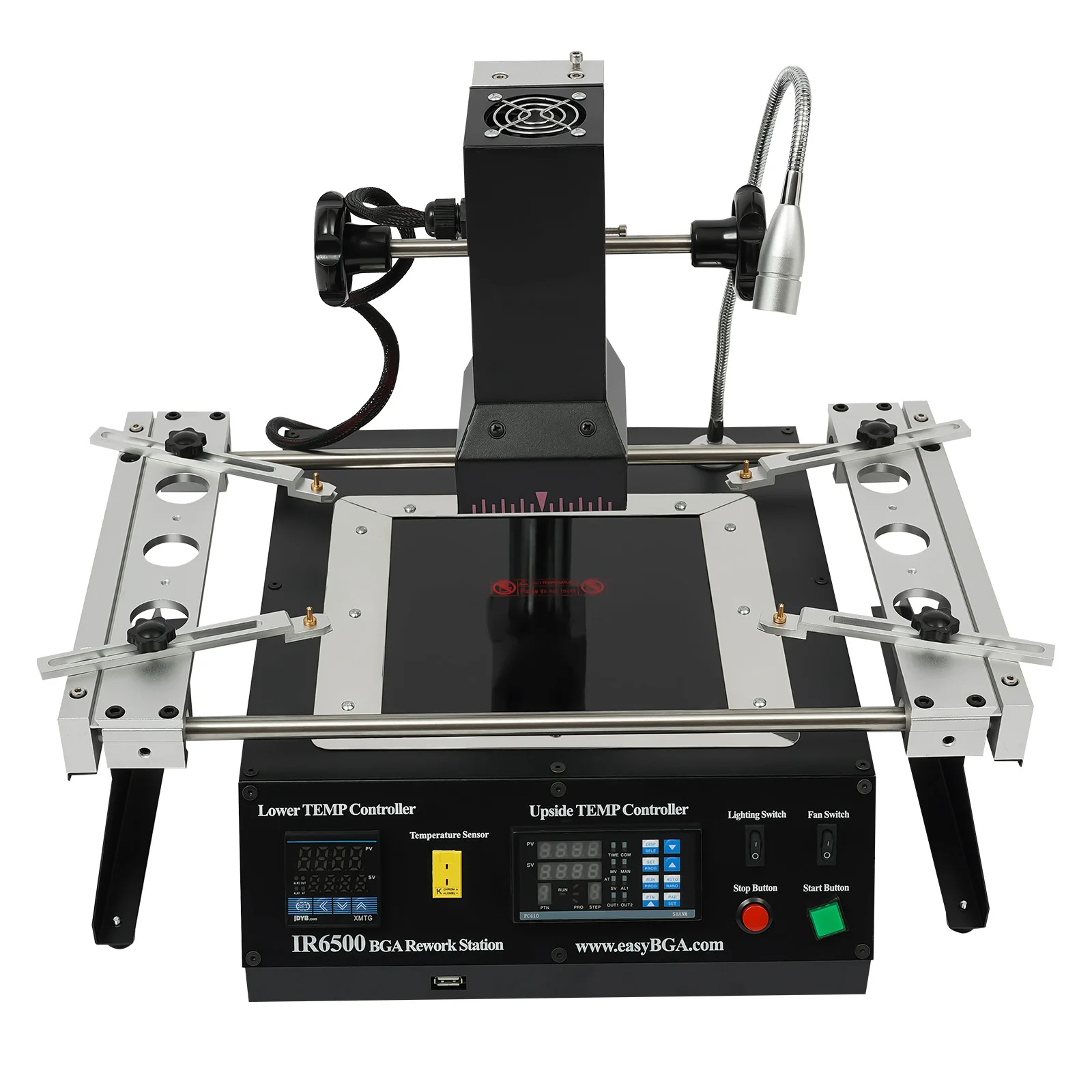 IR6500 BGA Rework Station Infrared Solder Welder System Closed-loop Temperature Control,1250W Electric Welding Table w/USB Cable