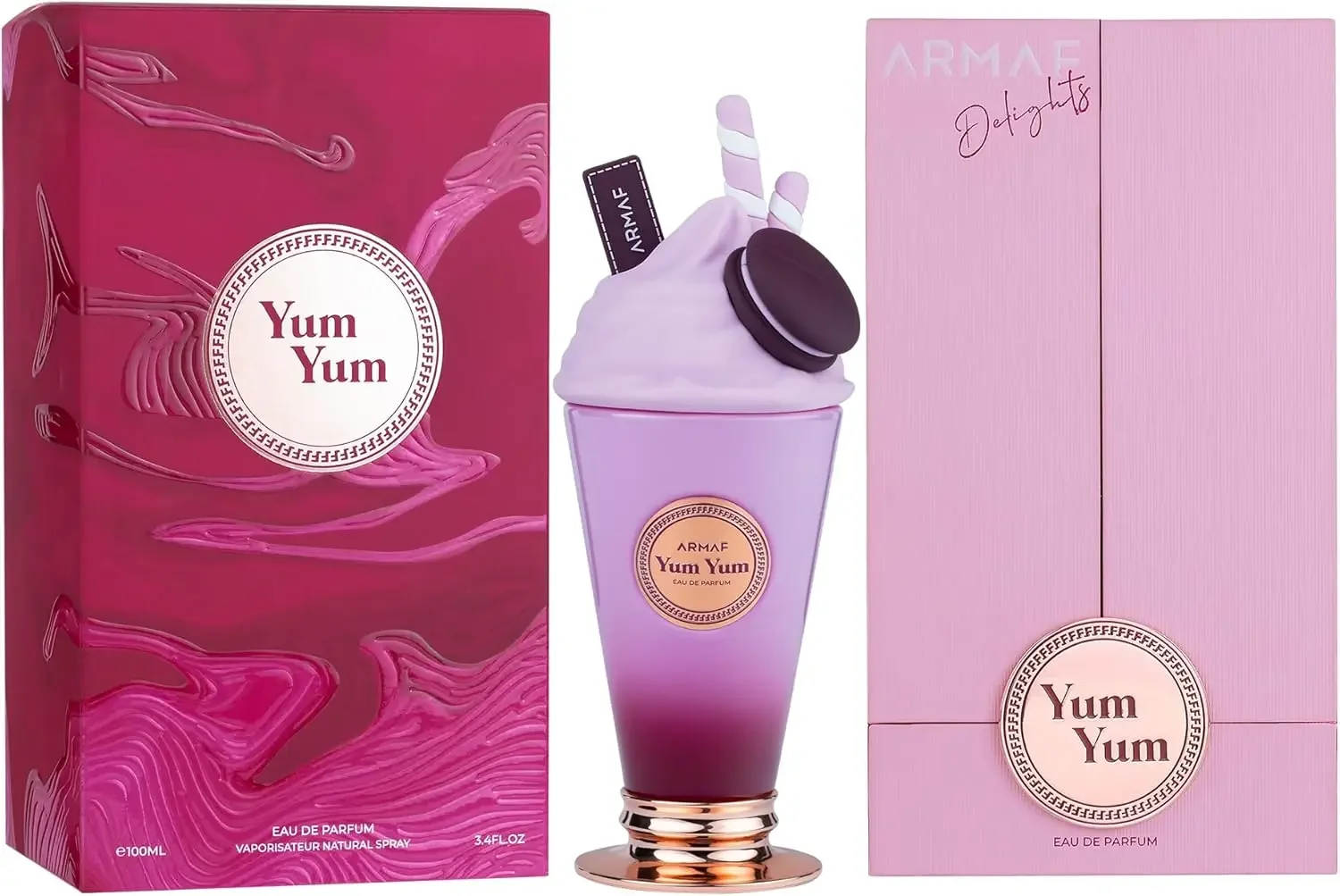 Armaf Delights Yum EDP 3.4oz Sweet Fruity Floral Perfume for Women, Long Lasting, Gift for Her