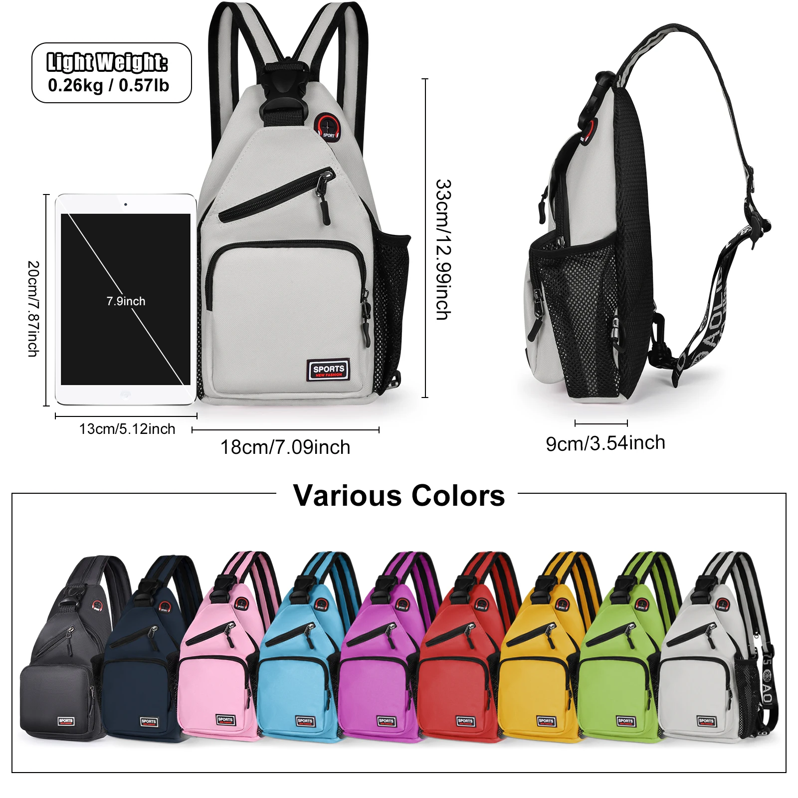 Breast Bag Women's New Waterproof Large Capacity Backpack Multi-functional Casual Oxford Cloth Crossbody Bag Crossbody Bags