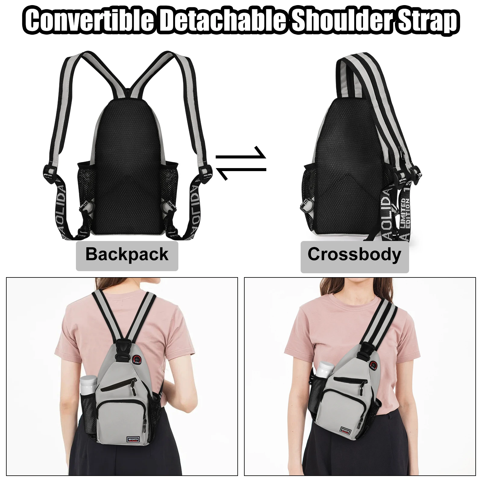 Breast Bag Women's New Waterproof Large Capacity Backpack Multi-functional Casual Oxford Cloth Crossbody Bag Crossbody Bags