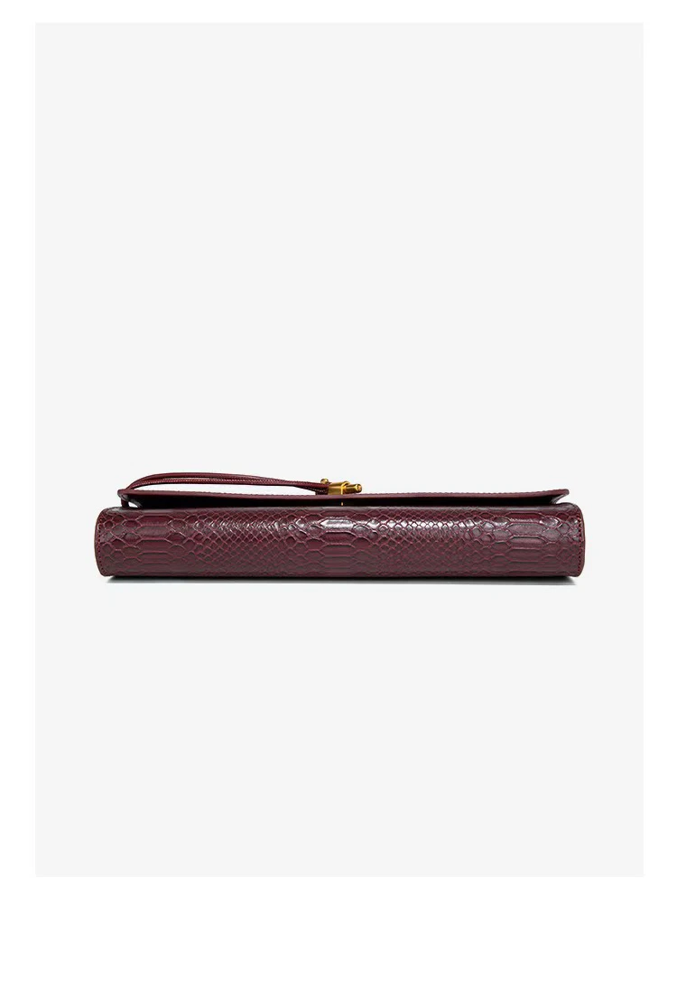 PU Leather Fashion Luxury Top-Handle Bag For Women Evening Handbag Long Purse Crocodile Pattern Crossbody Shoulder Bags