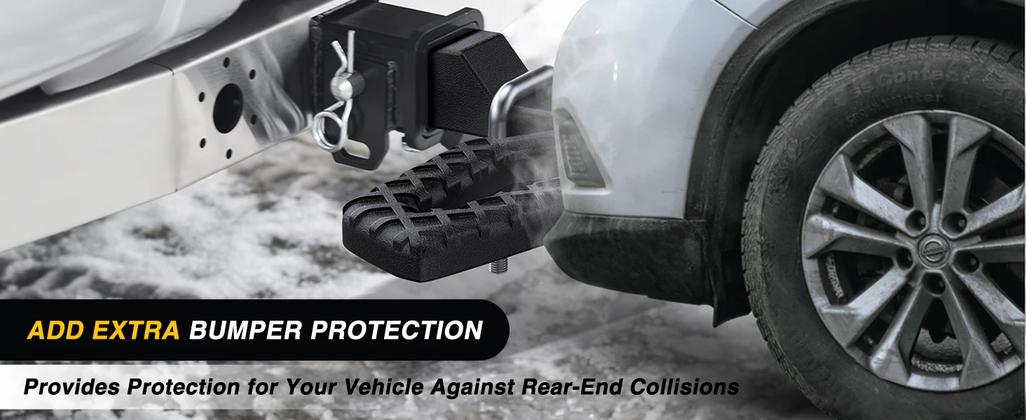 Nilight Car Rear Bumper Receiver Trailer Tow Hitch Step Bar Pedal for Pickup Truck SUV Bumper Guard Protector Exterior Access
