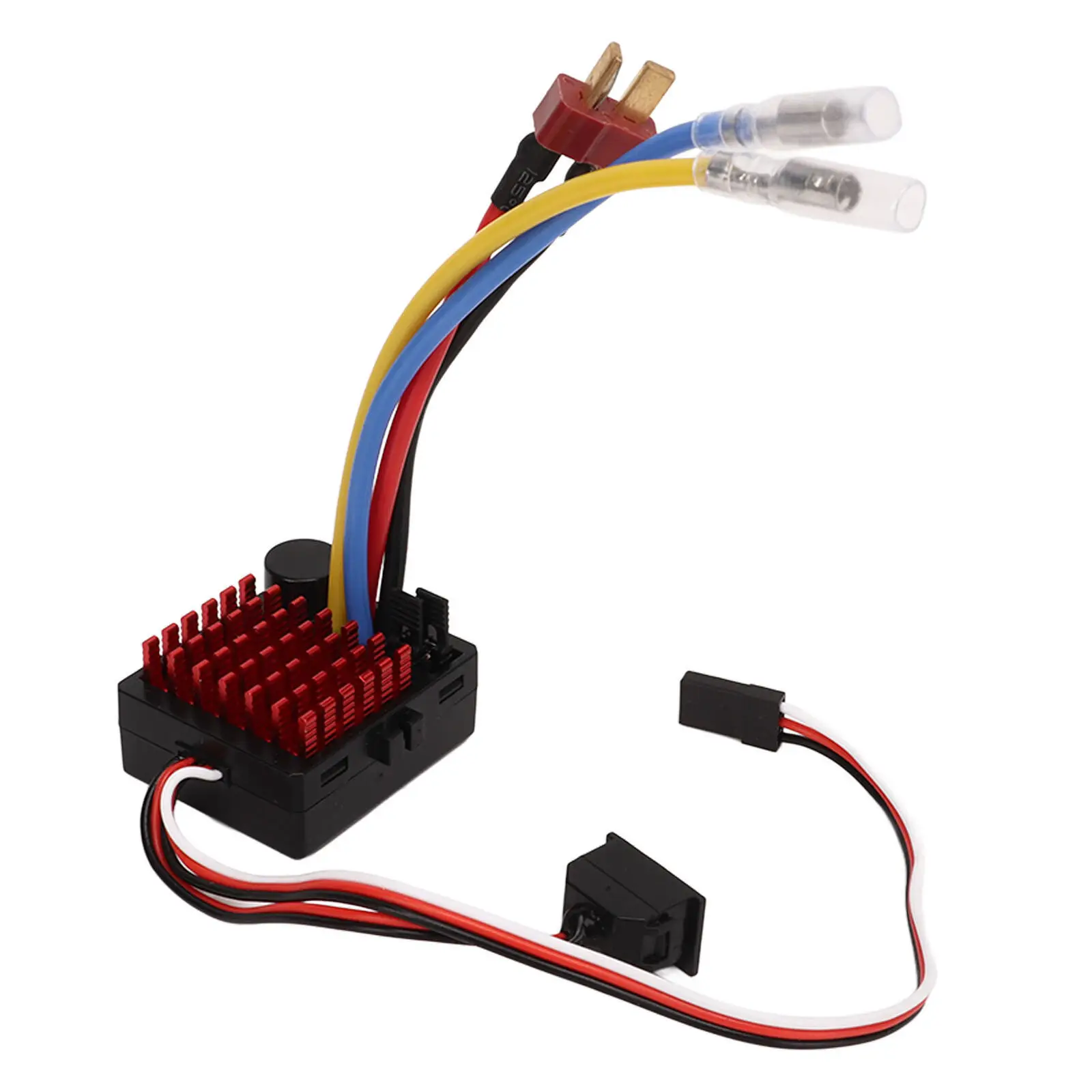 60A Waterproof Brushed ESC Electronic Speed Controller 2-3S LiPo Waterproof BEC for 1/10 RC Car Boat Rock Crawler Upgrade Parts