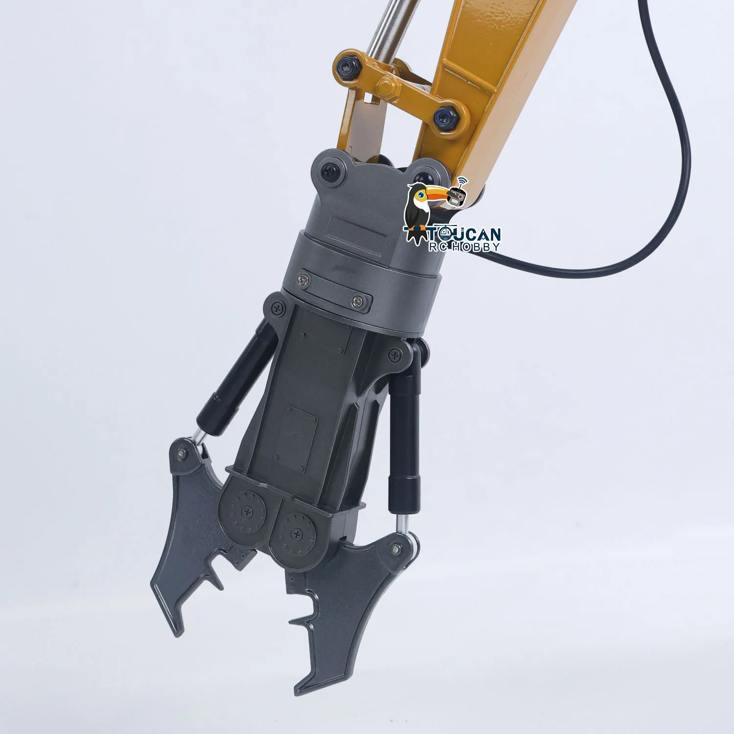 US Stock HUINA New Upgrade 580 1/14 Metal Excavator RC Engineering Vehicles Electric Model Toys Ball Grabber Shear Claw Sound Lights Remote Control Cars Toys