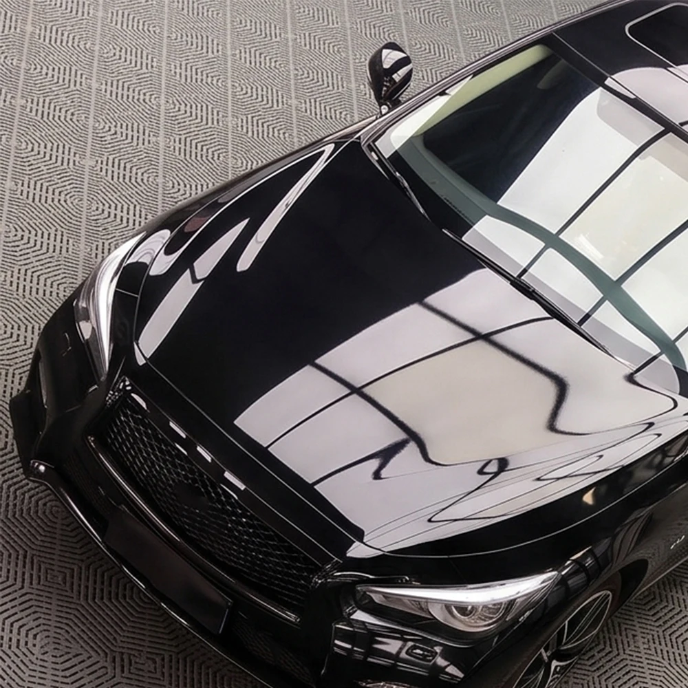 Car Glossy Black Vinyl Wrap Modify Film for Toyota Camry 70 XV50 XV80 Hybird 2020 2025 Premiun Auto Body Color Change Film Cover