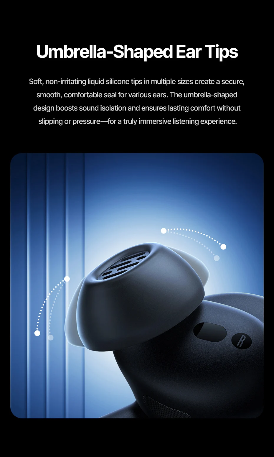 Baseus Inspire XP1 Adaptive Noise Cancelling Earbuds Sound by Bose Dolby Audio Adaptive Tuning Sound 6-Mic Clear Calls Earphones