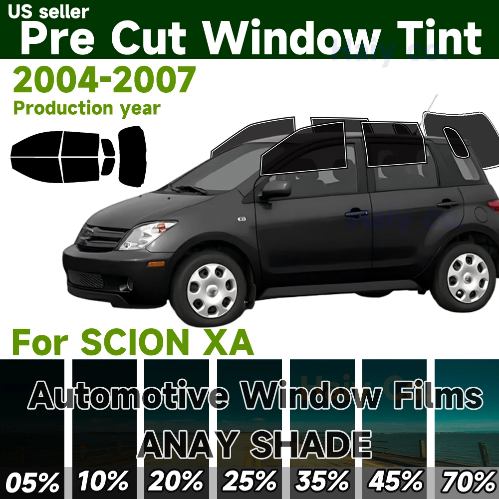 Pre Cut Car Tint for SCION XA 2004-2007 Side Window Sunshade UV-IR Block Heat Front Rear Windshield Protector Films
