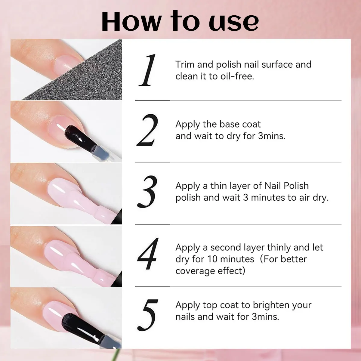 6PCS Gel Nail Polish Set - Warm Peach & Skin Tone Colors, Soak Off UV/LED Gel Polish Kit for DIY Manicure & Salon