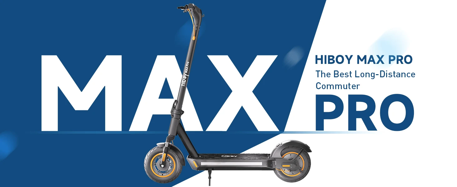Hiboy Max Pro Electric Scooter for Adults, 650W Motor 22MPH, 46.6Mi Long Range, 11'' Pneumatic Tires, Dual Suspension, 265lbs Load, Commuting E-Scooter