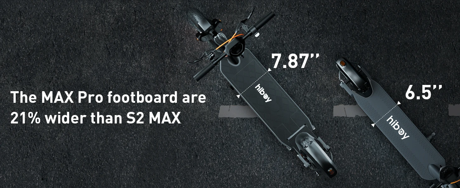 Hiboy Max Pro Electric Scooter for Adults, 650W Motor 22MPH, 46.6Mi Long Range, 11'' Pneumatic Tires, Dual Suspension, 265lbs Load, Commuting E-Scooter