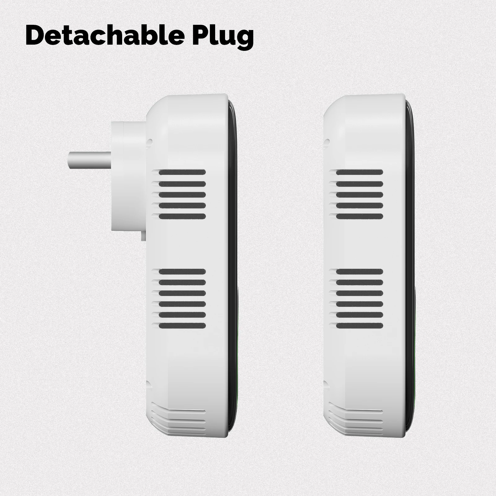 MOES CO Smoke Gas Detector Alarm Plug-in Carbon Monoxide Sensor Warning LED Display Temperature Humidity Kitchen Garage Boiler