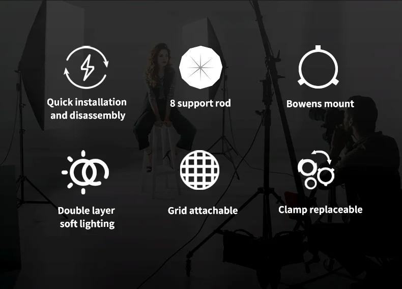 TRIOPO K3 Series 65cm 90cm 55cm 120cm Quick-Setup Octagon Softbox Bowens Mount for Godox Aputure Sokani Studio LED Video Light