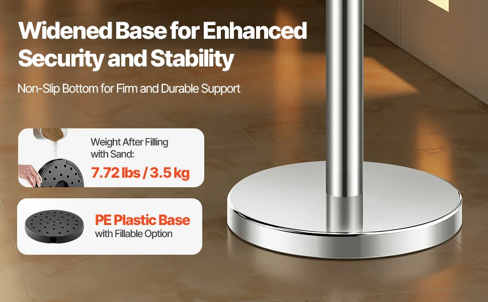 SucceBuy Stanchions 4/6/8Pcs Stainless Steel Post with Fillable Base Red Velvet Ropes & Posts Crowd Control Barriers Stanchions for Party Museum