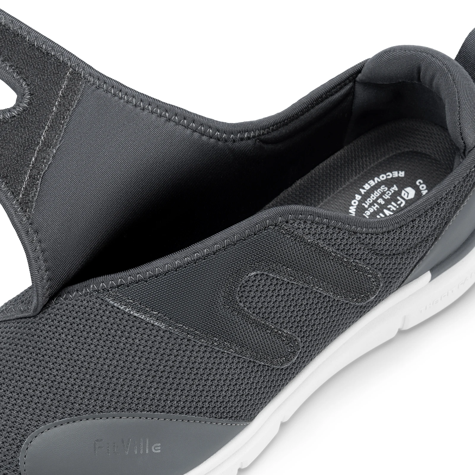 FitVille Diabetic Shoes Men Extra Wide Walking Casual Shoes for Swollen Feet Orthopedic Adjustable with Arch Support Cushioning