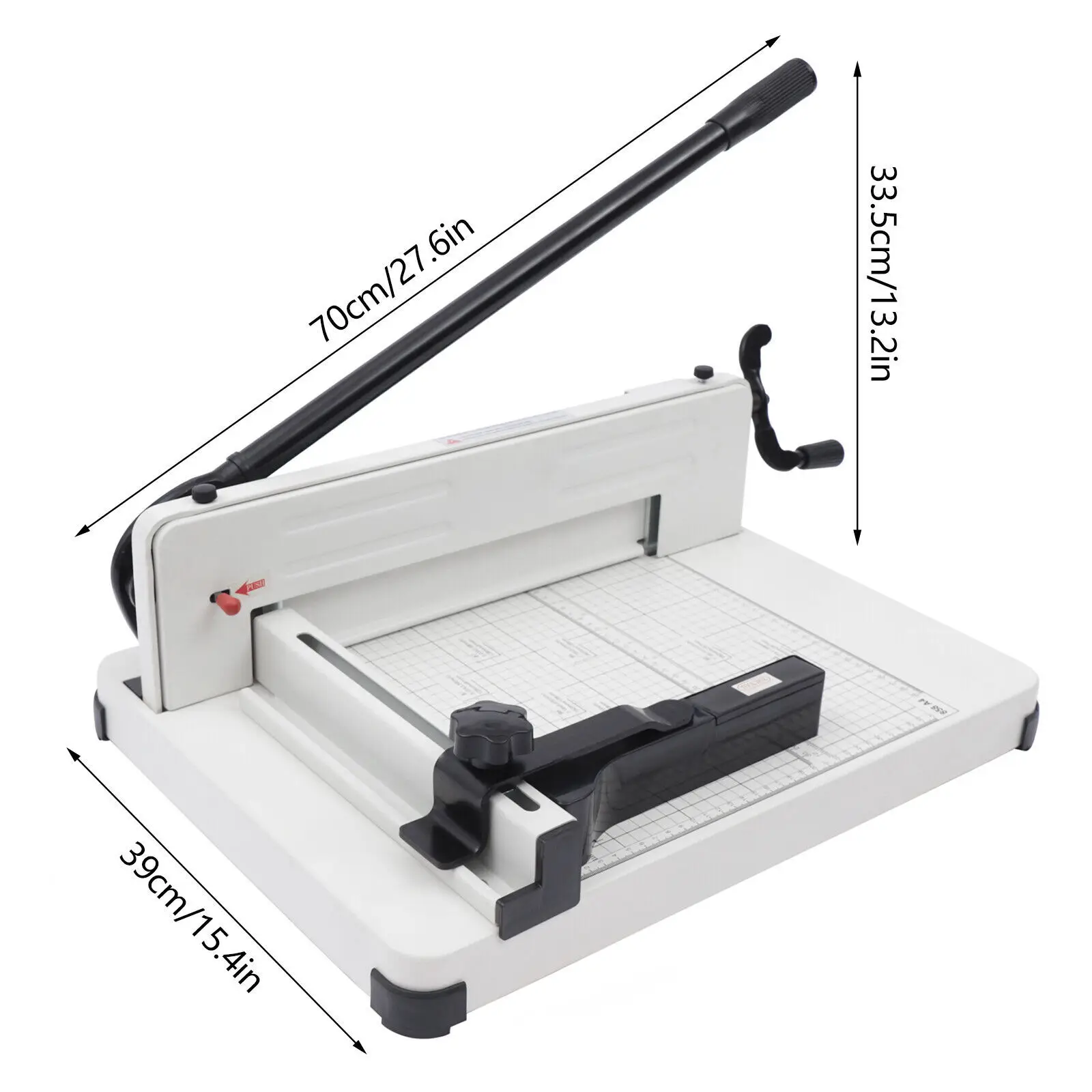 400 Sheets Paper Cutter Commercial Heavy Duty Guillotine Paper Trimmer For A4, B5, A5, B6, B7 Paper