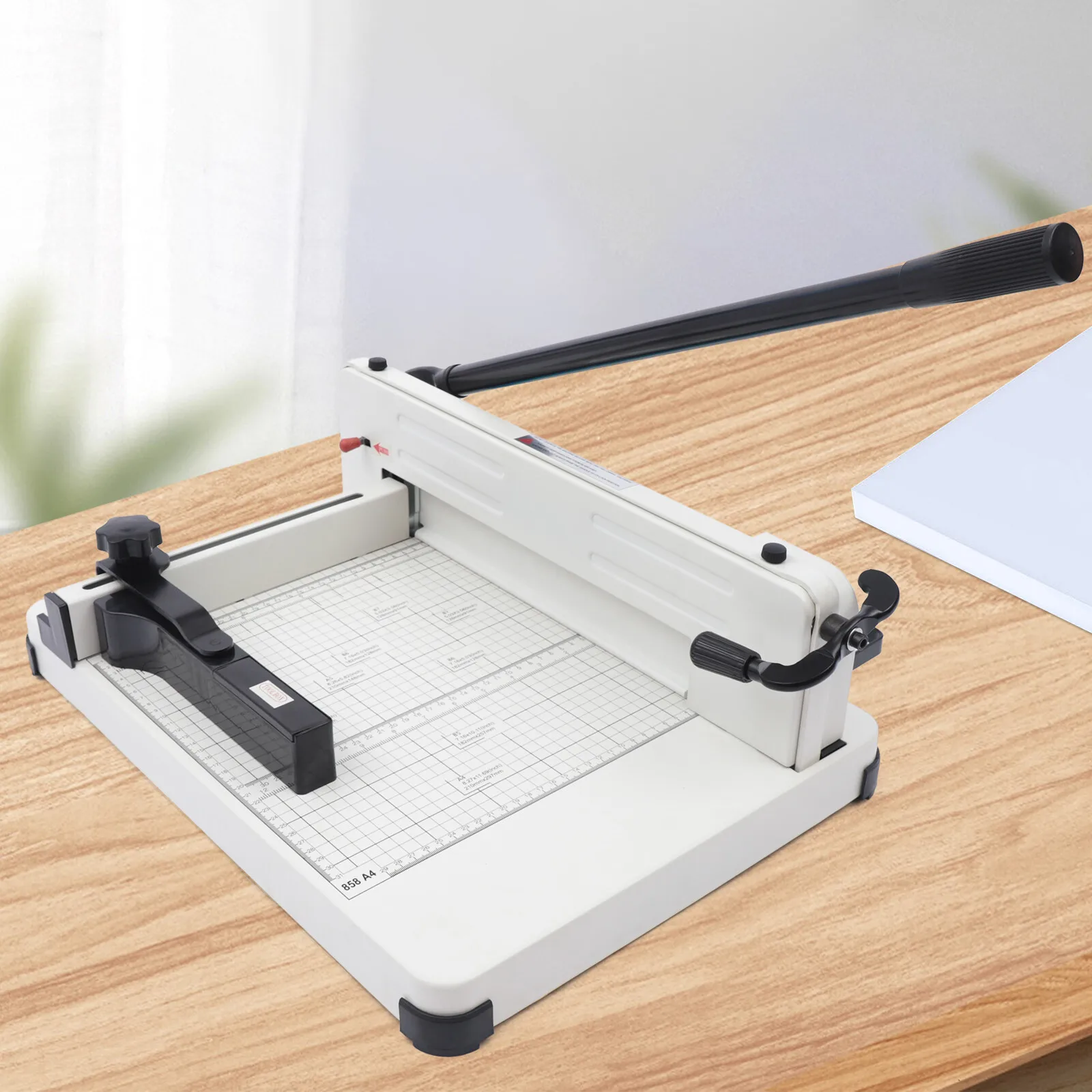 400 Sheets Paper Cutter Commercial Heavy Duty Guillotine Paper Trimmer For A4, B5, A5, B6, B7 Paper