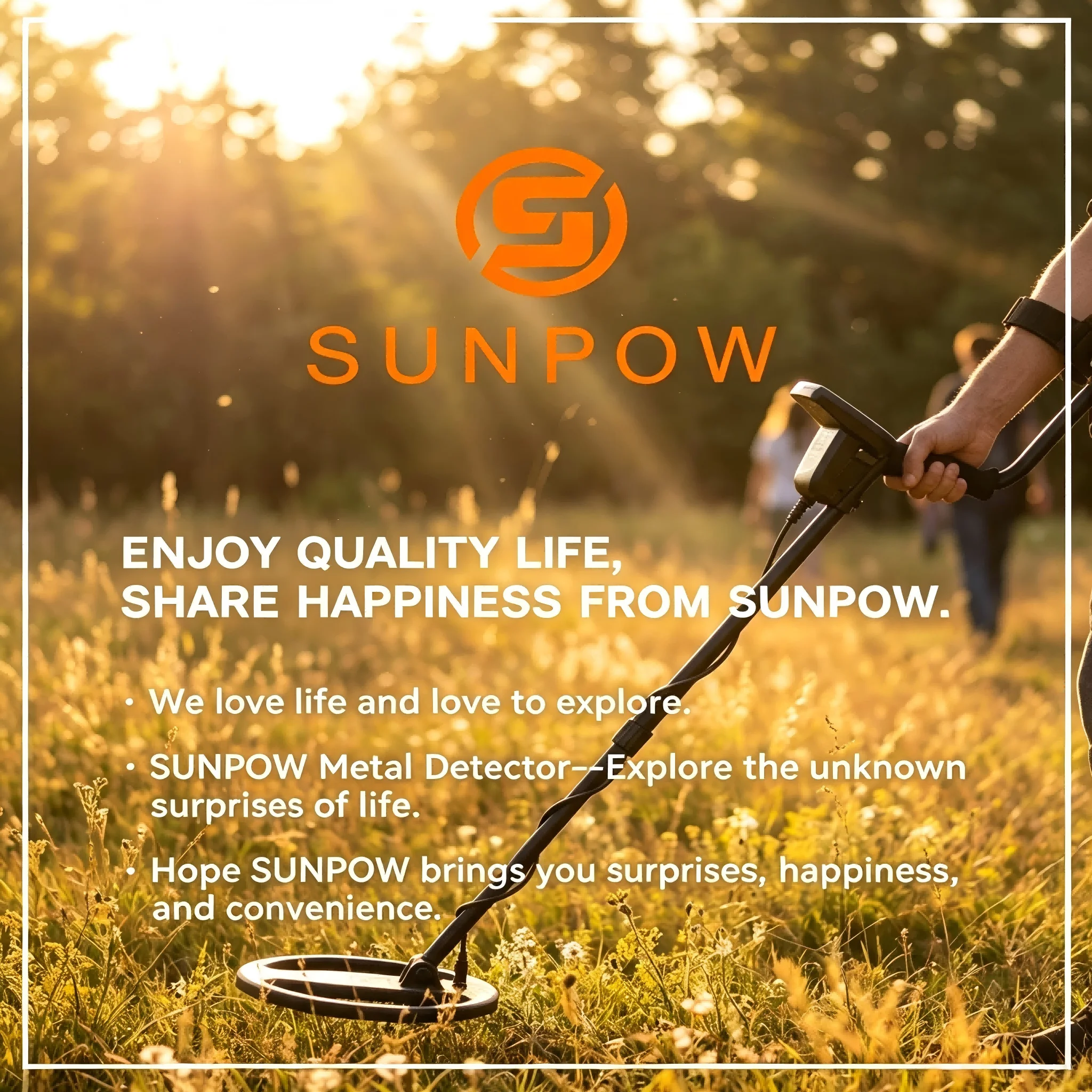 SUNPOW Underground Metal Detector Kit for Adults, 10" IP68 Waterproof Search Coil, 5 Detection Modes, Dual Backlit LCD, High Sensitivity for Gold Coin Relic Beach Treasure Hunting