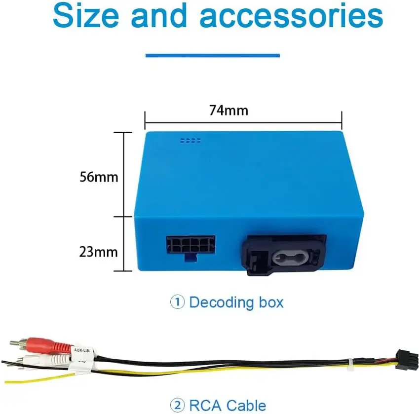Optical Fiber Decoder Most Box for 2004-2018 Mercedes Benz ML/R/GL/W211/GLS Series and for 2004-2016 Porsche Cayenne 911 Cayenne Paramela