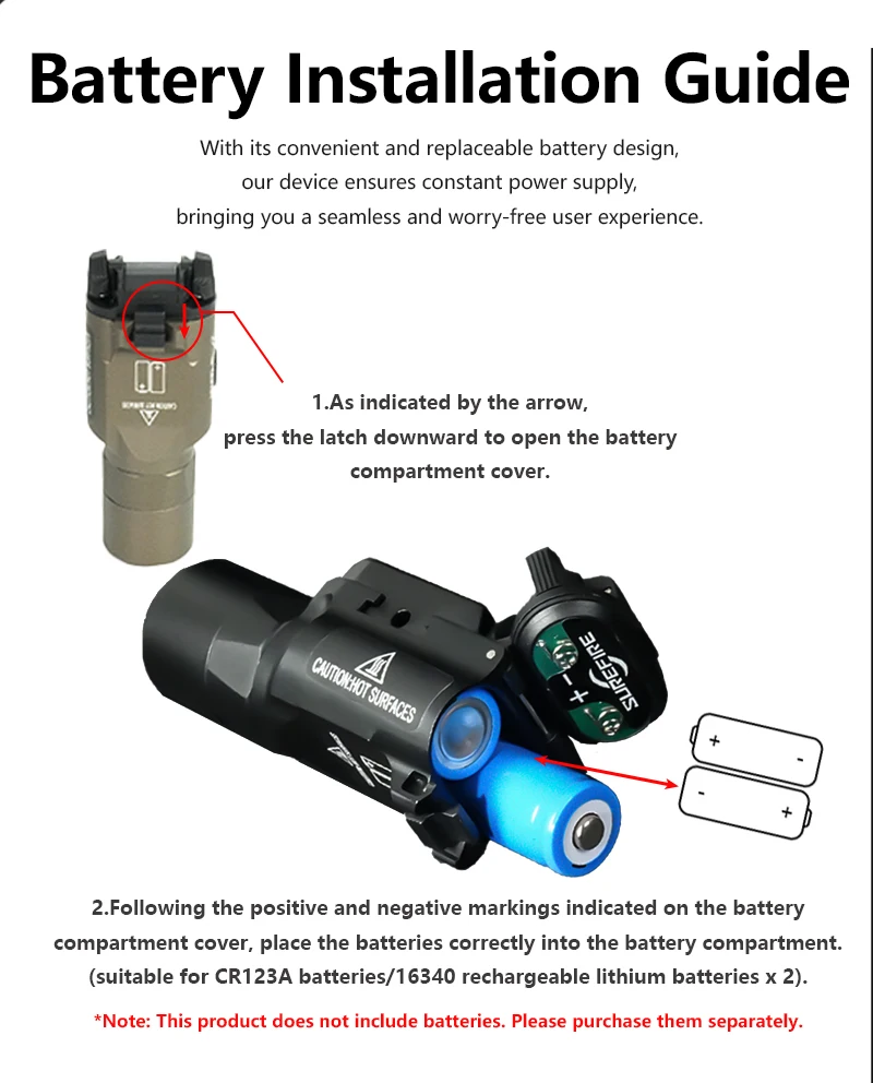 Tactical Metal SF X300U-B X300UB X300 Flashlight 1000LM LED White Light Strobe Hunting Tools Hanging Scout Light Fit 20mm Rail