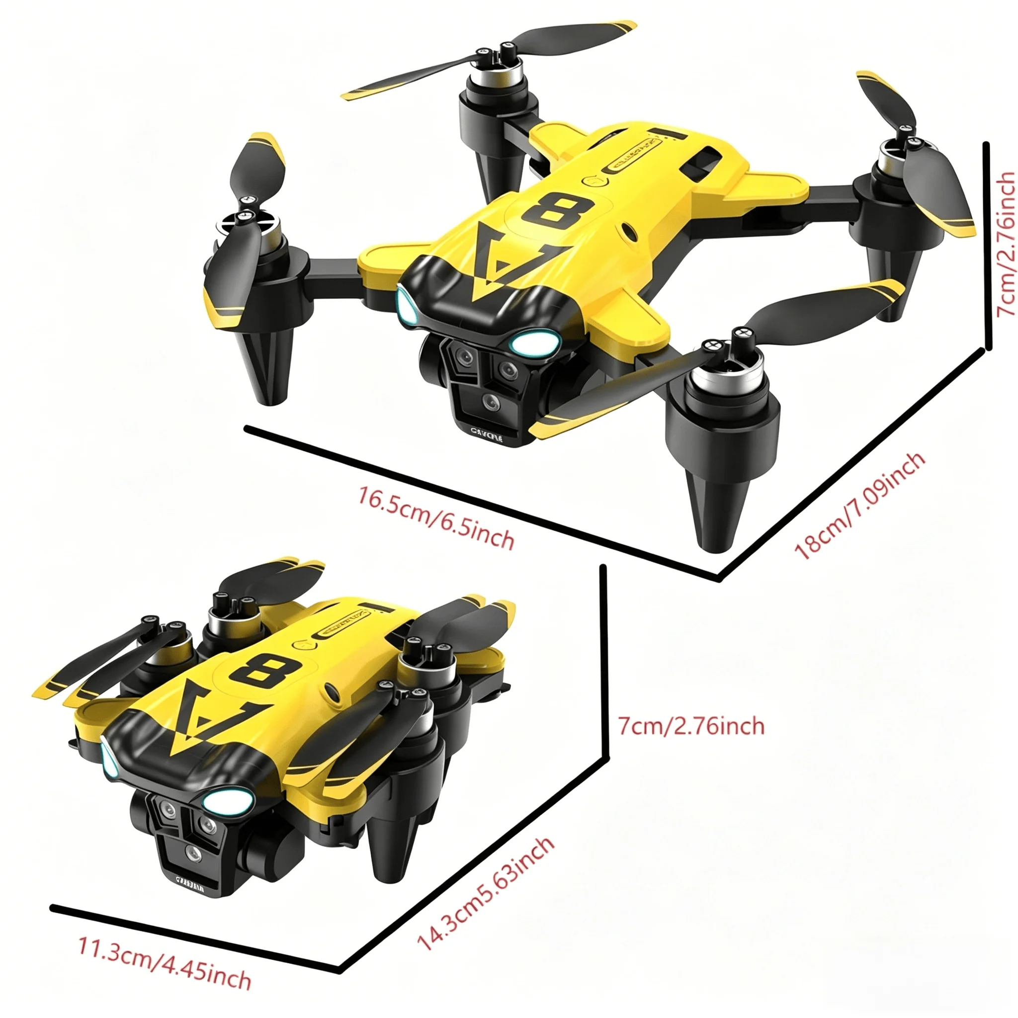 New Quadcopter with Triple Cameras, Optical Flow Positioning, One-Key Return, Brushless Motor, a Top Choice for Holiday Gifts, Drone Adventures, Portable Drone, Modern Drone, Durable Build, Tech Gift Seekers, Hobbyist Pilots 