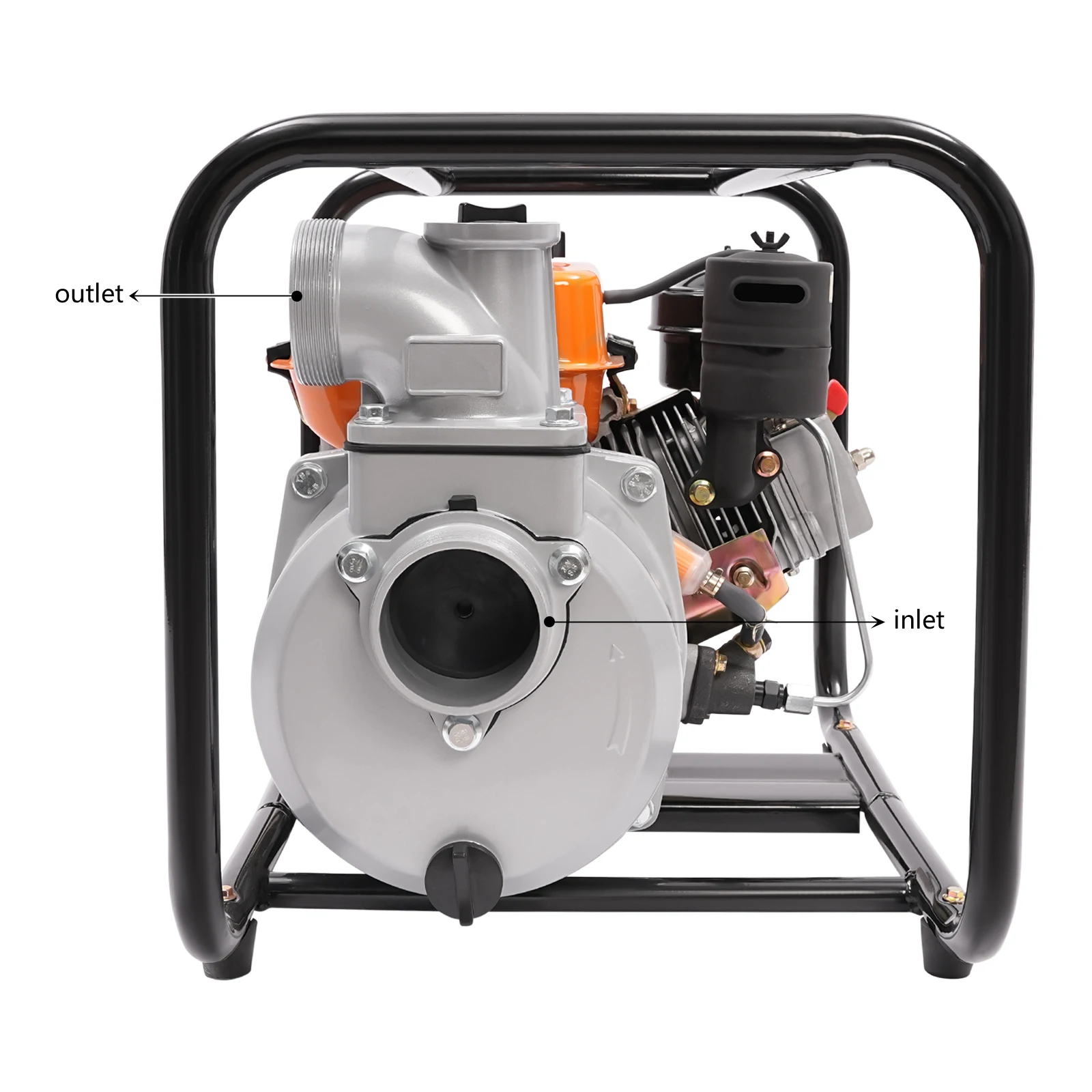 4-Strok Water Pump Diesel Water Transfer Pump with 4L Fuel Tank Diesel Water Pump Water Lifting & Drainage Equipment for Farm Garden Irrigation4-Strok Water Pump Diesel Water Transfer Pump with 4L Fuel Tank Diesel Water Pump Water Lifting & Drainage Equip