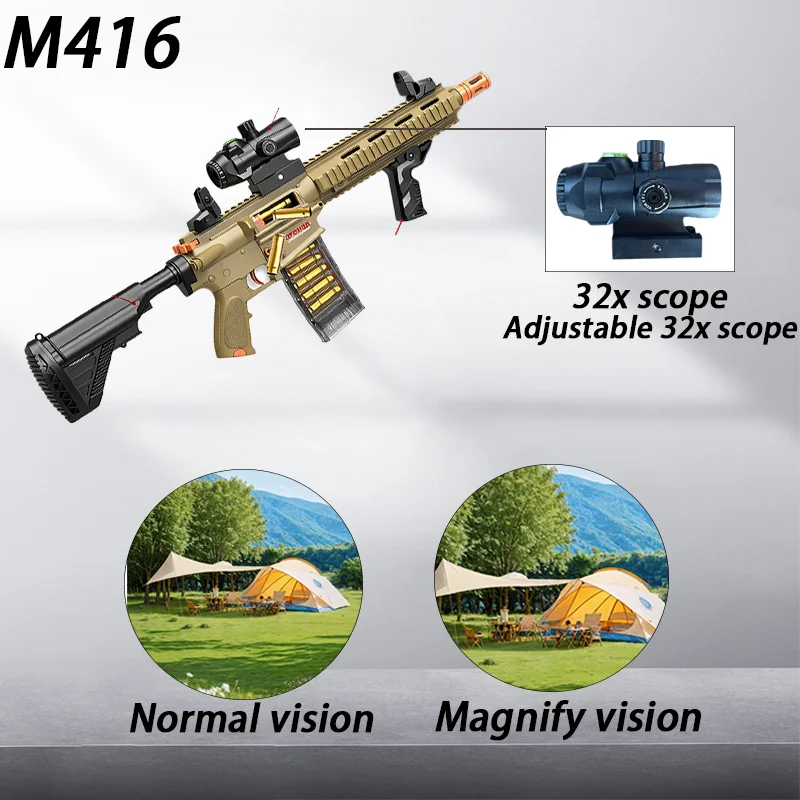 Creative toy gun, featuring stable shooting and balanced range and speed; the rechargeable design ensures long-lasting use, suit