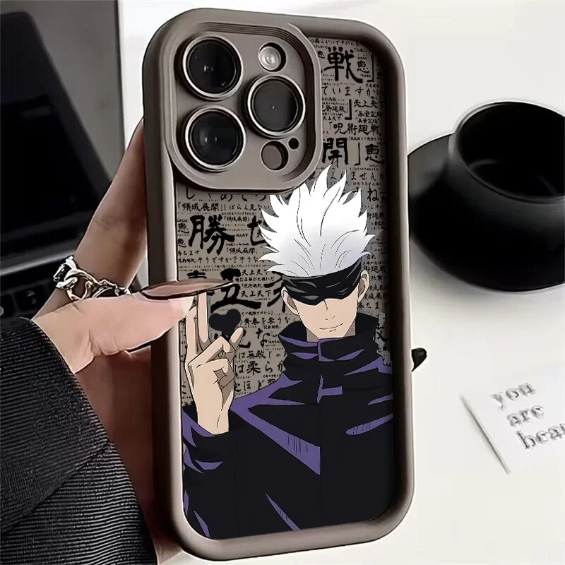 Anime Jujutsu Kaisen Phone Case For IPhone 17 16 15 14 13 12 11 pro 16 plus Cover