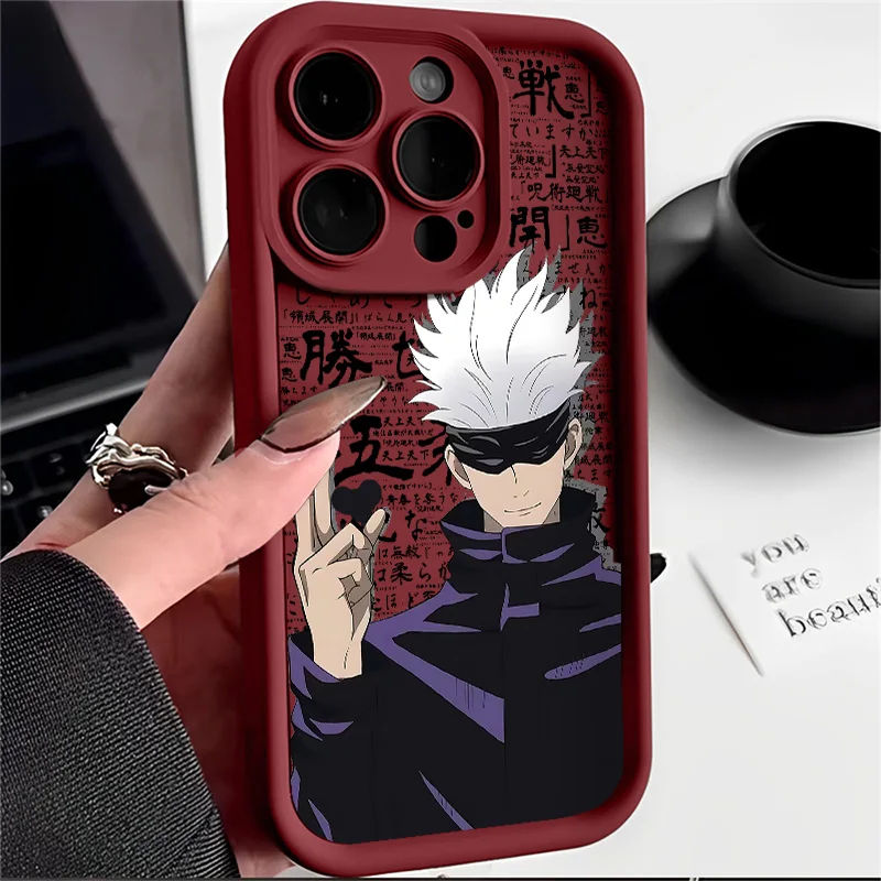 Anime Jujutsu Kaisen Phone Case For IPhone 17 16 15 14 13 12 11 pro 16 plus Cover