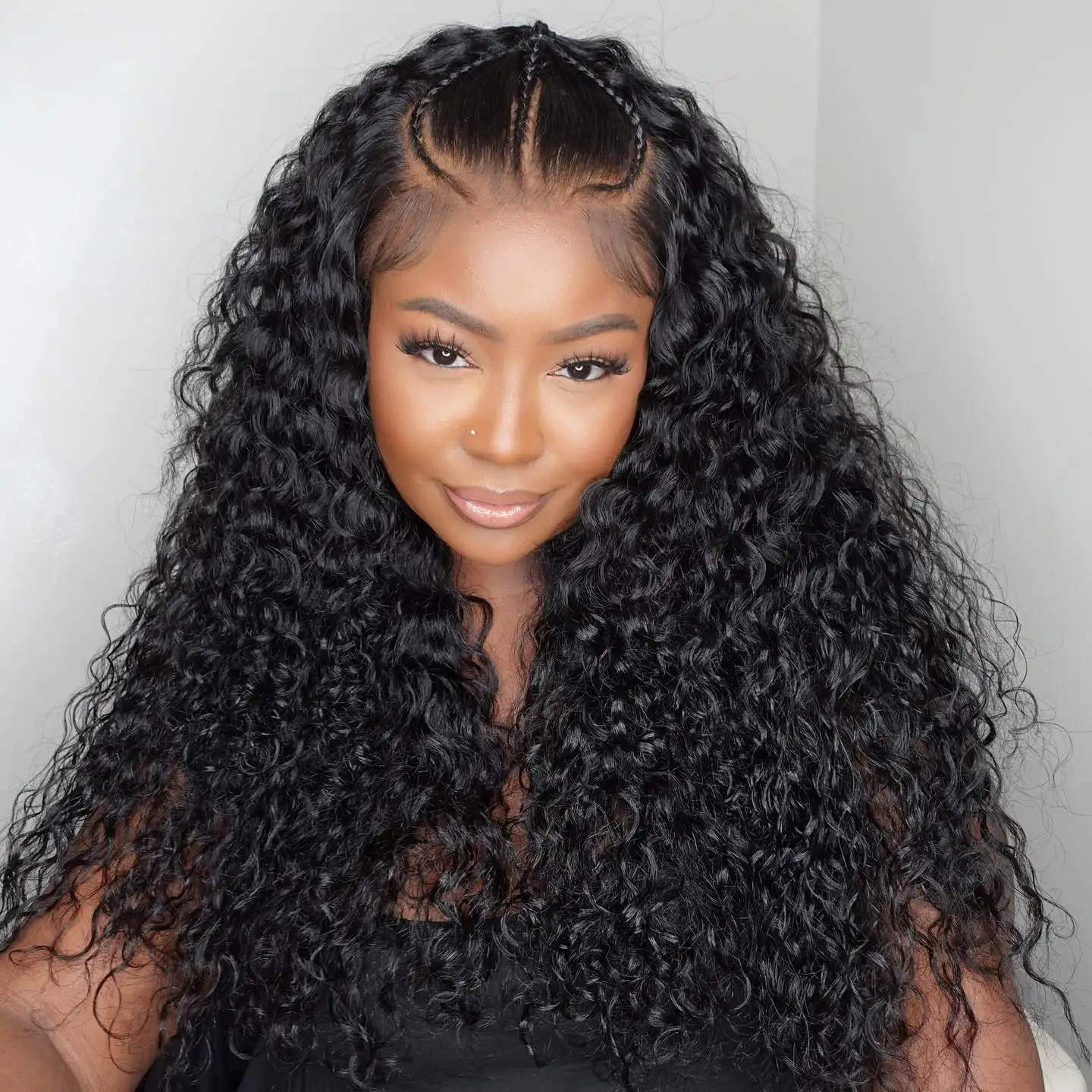 40 46 Inch 13x4 13x6 HD Lace Front Wig Deep Wave Frontal Wig Human Hair Brazilian Curly Lace Front Wigs For Women 300% Density