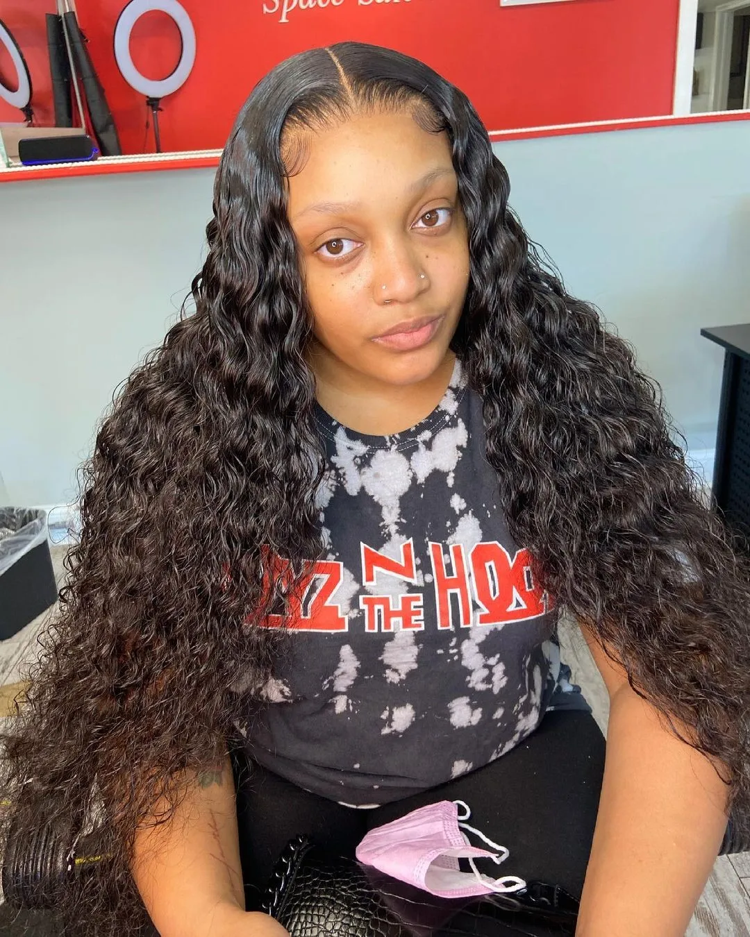 40 46 Inch 13x4 13x6 HD Lace Front Wig Deep Wave Frontal Wig Human Hair Brazilian Curly Lace Front Wigs For Women 300% Density