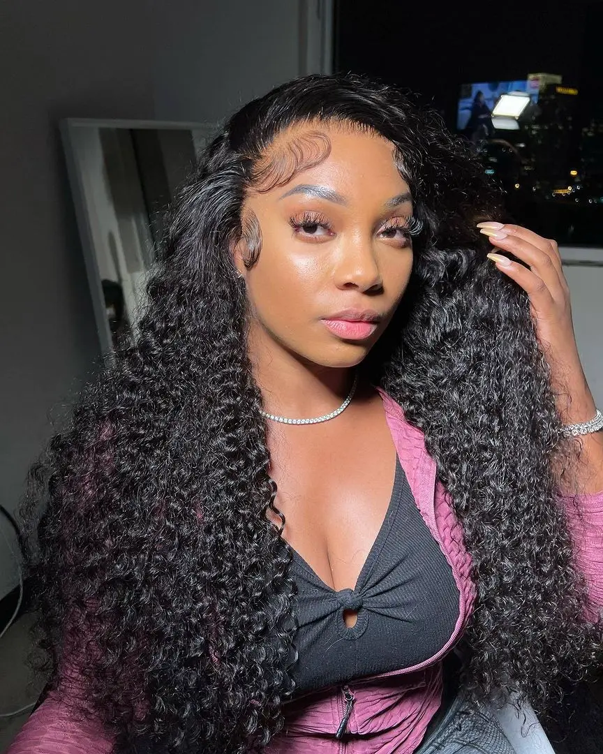 40 46 Inch 13x4 13x6 HD Lace Front Wig Deep Wave Frontal Wig Human Hair Brazilian Curly Lace Front Wigs For Women 300% Density