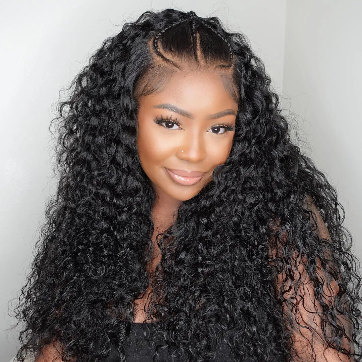 40 46 Inch 13x4 13x6 HD Lace Front Wig Deep Wave Frontal Wig Human Hair Brazilian Curly Lace Front Wigs For Women 300% Density