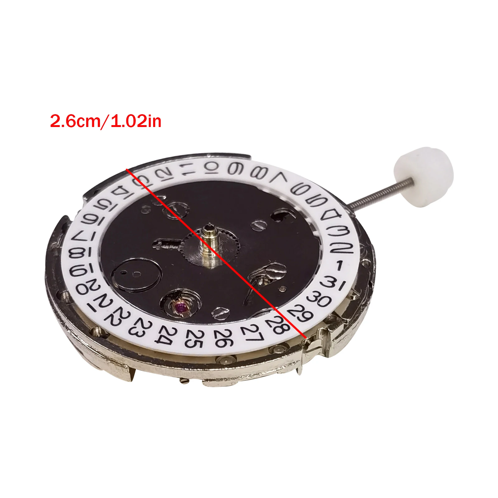Automatic Watch Movement 3 Hands for Miyota 8215 Watch Movement 25.8mm Diameter Calendar Date@3 Watch Movement Replacement