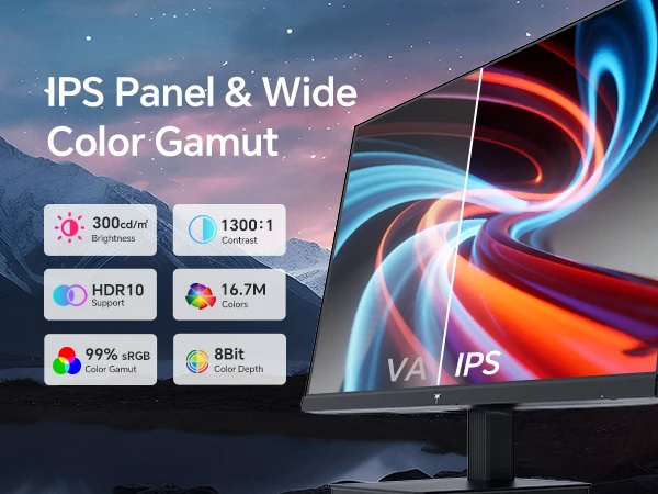 KTC 27 Inch Computer Monitor - QHD (2560 x 1440) Display, Up to 120Hz Monitor, IPS Panel H27D9