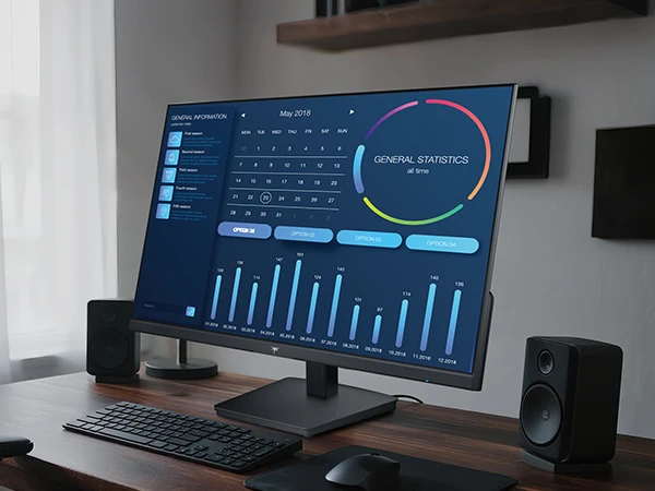 KTC 27 Inch Computer Monitor - QHD (2560 x 1440) Display, Up to 120Hz Monitor, IPS Panel H27D9