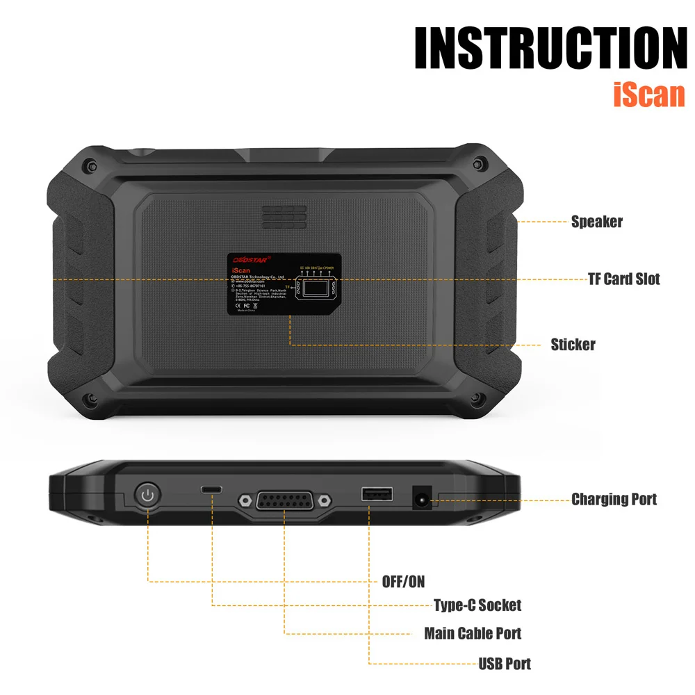 OBDSTAR iScan for DUCATI Motorcycle Diagnostic Tool Support IMMO Programming/ Diagnose / Cluster Calibration