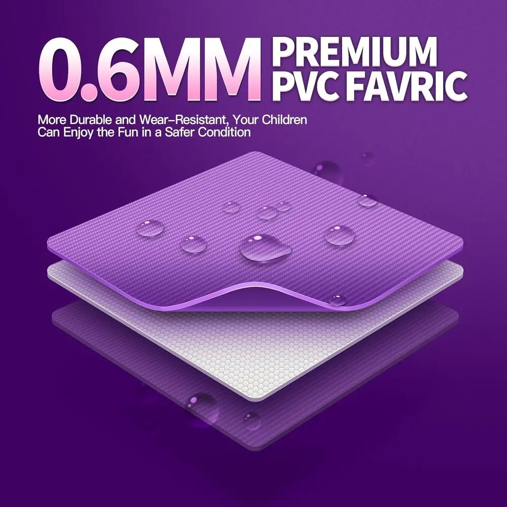 26FT Iatable Water Slide for Kids, PVC Commercial Grade Water Slide with Splash Pool, 4-in-1 Water Slide with Climbing & Basketb
