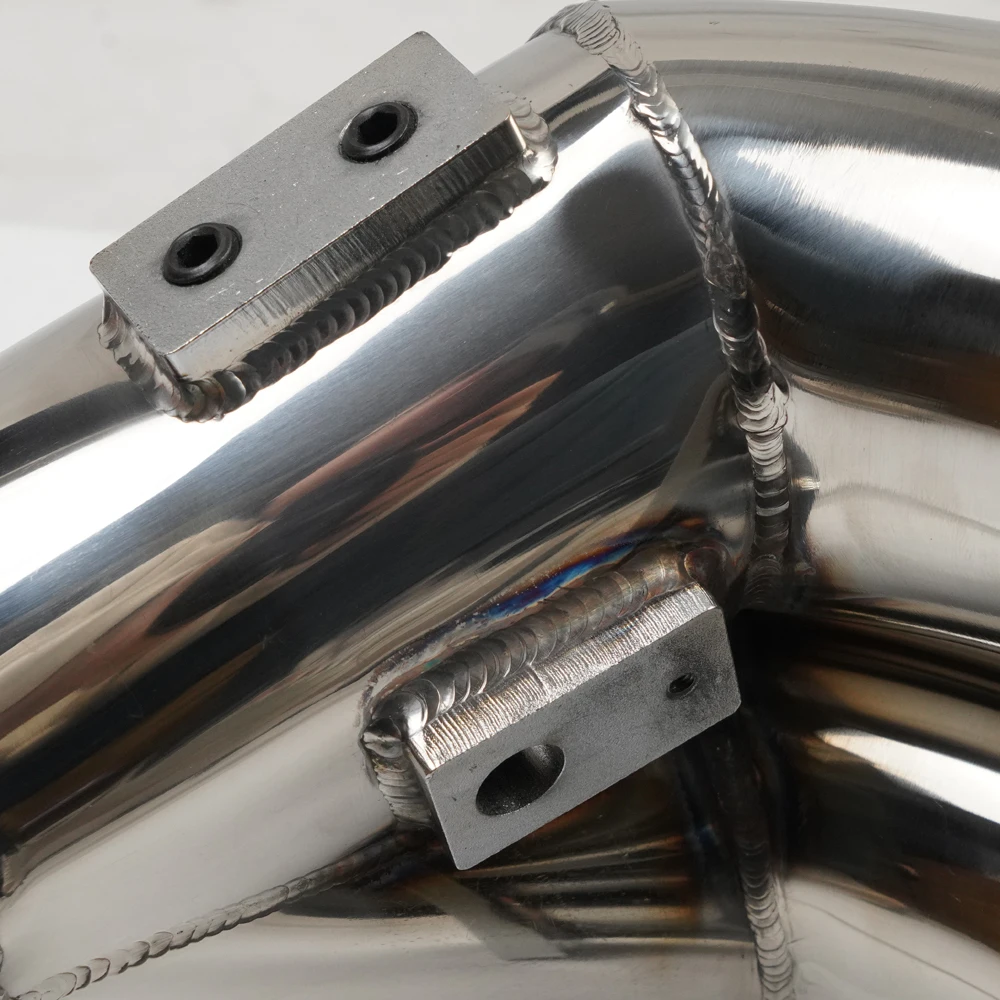3.5 Inch Stainless Steel Raw Intake Elbow For 2007-2018 Dodge Ram 2500 3500 6.7L Turbo Diesel Sliver