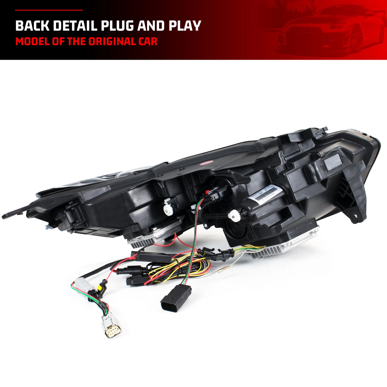 LED Blackout Headlights for Cadillac CT5 CT5-V 2020-2027 DRL Projector Sequential Turn Signal Front Lamps Assembly
