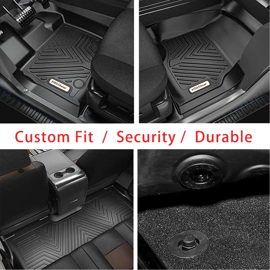 4Pcs 3D Floor Mats + Cargo Liner for 2023-2026 Honda CR-V All Weather TPE Rubber