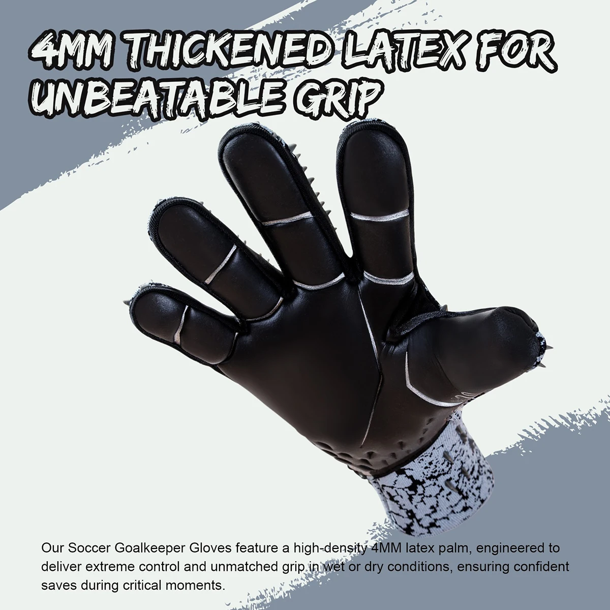 Soccer Goalie Goalkeeper Gloves for Youth & Adult, Enhanced Latex Palm Grip,Suitable for Game & Training