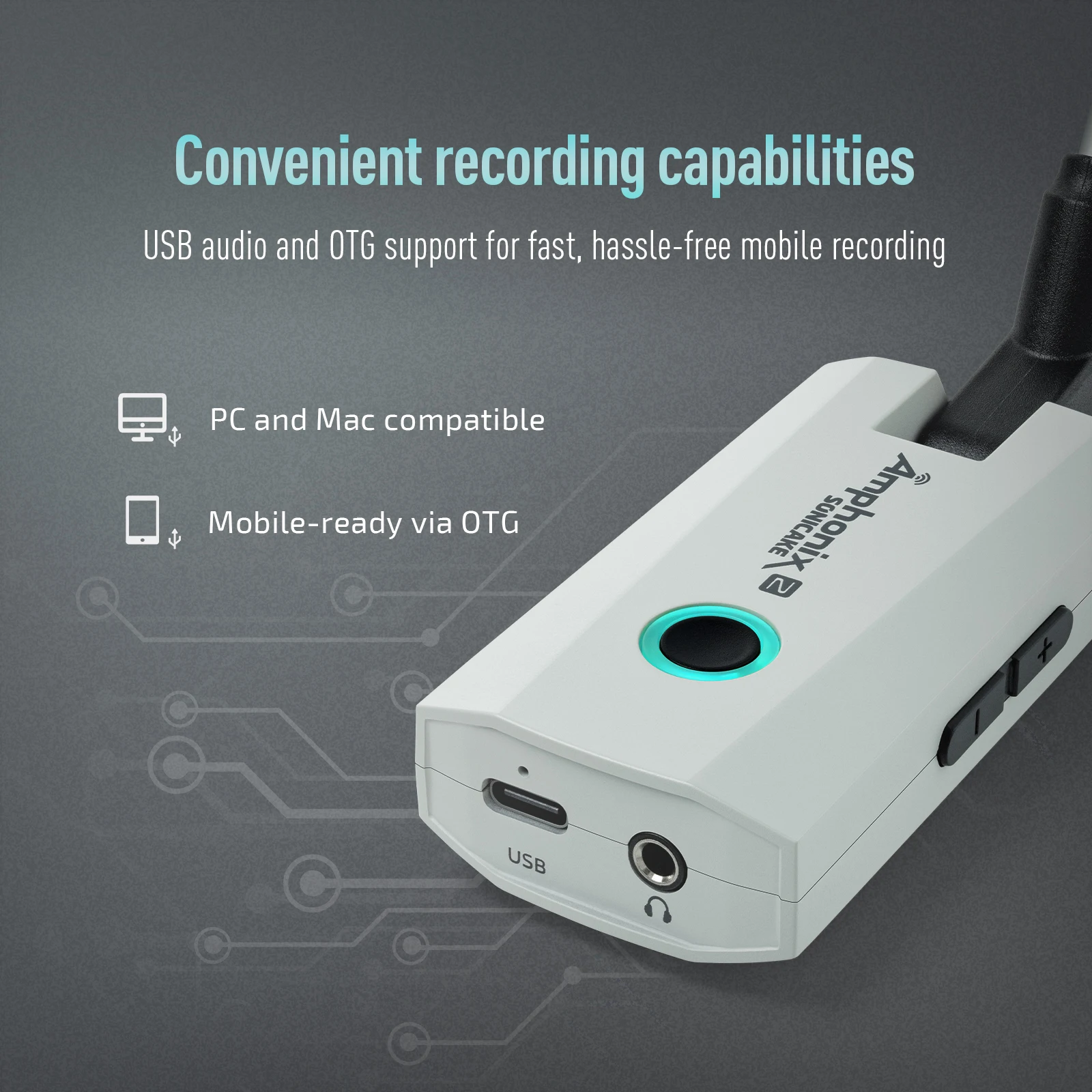 SONICAKE Local Amphonix 2 Headphone Guitar Amp 50 Factory Presets, 9 Effect Modules, BT Connectivity, App Control, USB Audio Recording for Home Practice and Outdoor Performances shipping from US