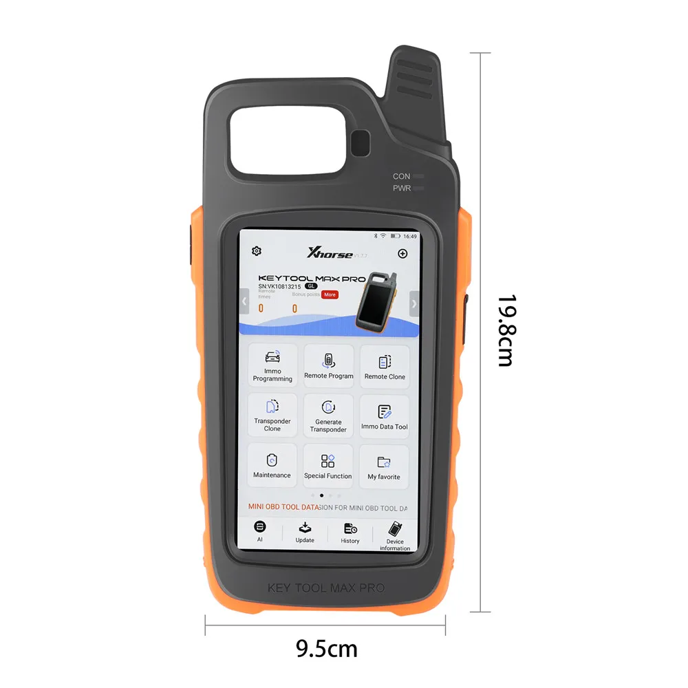 Xhorse VVDI Key Tool Max Pro Multi-Language Remote Programmer Adds CAN FD, Voltage and Leakage Current Functions