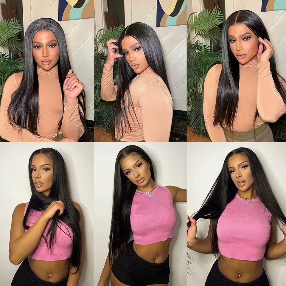 Straight Human Hair Bundles 28 30 inch Raw Brazilian Hair Weave Bundles Sew In Remy Hair Extensions 3 4 Bundles Virgin Hair Weft
