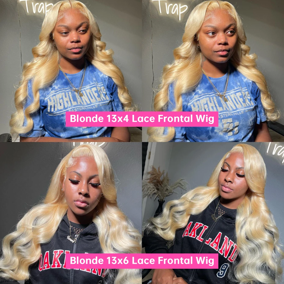 613 13x4 13x6 360 Lace Frontal Wig Body Wave Lace Front Wig 250 Density Brazilian Bone Straight Blonde Human Hair Wigs For Women